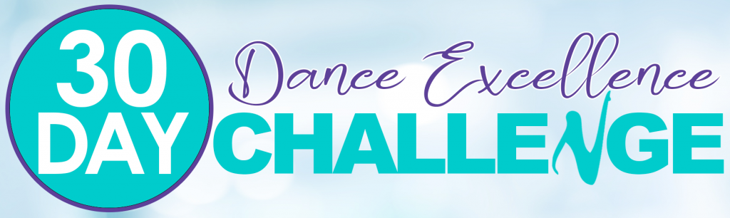30 day challenge logo with blue